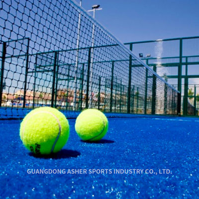 Oem注文のPadelのテニス コート多色パノラマ式SBRの乳液の裏付け