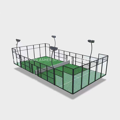 PEの物質的な標準的なPadel裁判所区域、擬似草が付いているPadel裁判所の表面