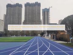 All-Weather Synthetic Running Track - Prefabricated Rubber Rolls with 10-Year Warranty