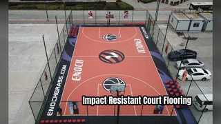 耐久性のあるアクリル スポーツ フローリングの高い衝撃吸収性