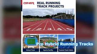 専門的なハイブリッド ランニング トラック設置サービス